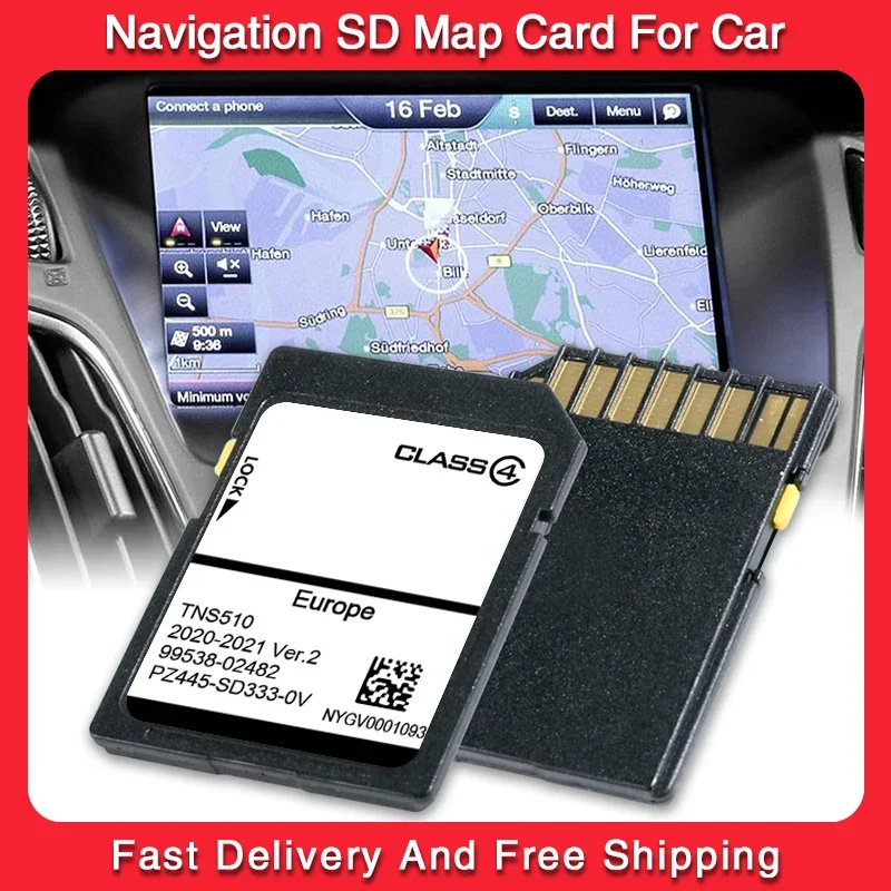 One Day Delivery Navigation Sat Nav Map SD-Karte 2021 Version2 für TNS510 UK Europa Neu Image