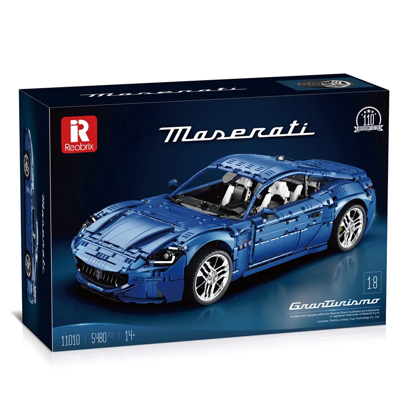 AUF LAGER 11010 MOC Technische 1:8 Sportwagen GranTurismo Bausteine Ziegel Modell Montage Spielzeug für Jungen Weihnachten Geschenk Set Image