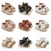 VALEN SINA Babyschuhe, Kleinkind-Sandalen, Leder, Gummi, flach, rutschfest, weiche Sohle, Kleinkind, Mädchen, Jungen, Lauflernschuhe, Krippenschuhe, Größe 0–18 Monate