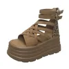 8 cm 2025, Sommer Sandalen Keil Heels Turnschuhe Frauen Strand Flip Flop Hohe Plattform Casual ZIP Sandalen Atmungsaktive Wanderschuhe hausschuhe