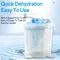 Hand-cranked Washing Machine Portable Manual Non Electric Washing Machine Baby Clothes Washer Suitable for Dormitory Apartment