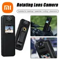 Videoregistratore digitale portatile Xiaomi 4K Mini Camera 180 ° Videocamera per bici rotante Telecamera sportiva ricaricabile Webcam per auto DVR