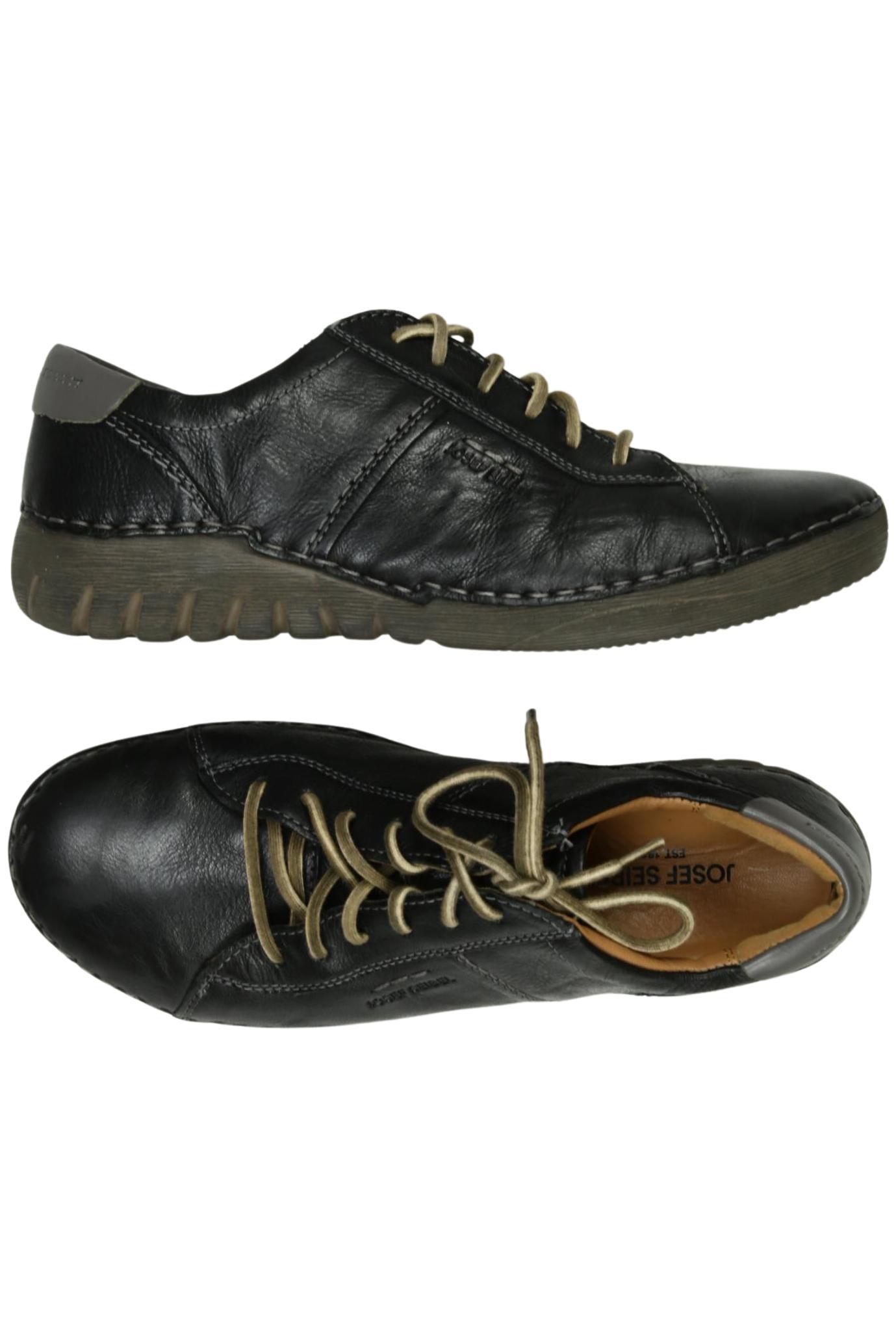 Josef Seibel Herren Halbschuh, Gr. 40, schwarz, Leder Image
