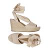 UGG Damen Sandale, Gr. 41, beige, Leder