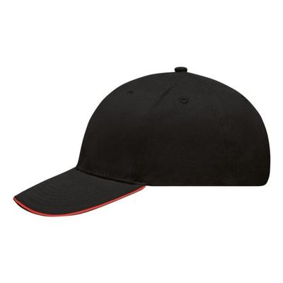 Myrtle Beach Schirmmütze »Sandwich Cap Light Brushed MB6541« schwarz Image