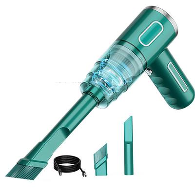 120W Cordless Car Vacuum Cleaner – Handheld High-Suction Portable Dust Blower with 2000mAh Battery for Home and Auto Use