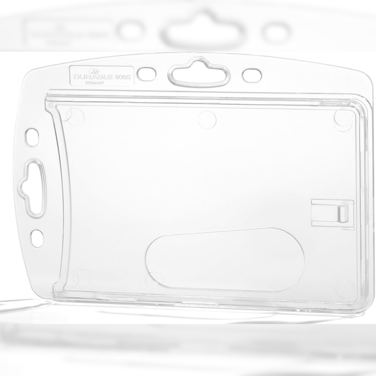 Durable Ausweishalter Hartbox 8,7x5,4cm transparent Packung mit 10 Stück Image