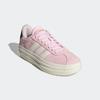 Sneaker ADIDAS SPORTSWEAR, Gr. 40,5, clear pink, core weiß, core schwarz, Leder, Synthetik, sportlich, Schuhe, Design auf den Spuren des adidas Gazelle Bold