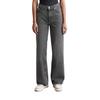 Weite Jeans MARC O'POLO DENIM "aus Bio-Baumwolle ohne Stretch", Damen, Gr. 26, Länge 32, grau (dunkelgrau), Obermaterial: 100% Baumwolle, unifarben, weit, Jeans