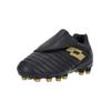 Fußballschuh LOTTO "MILANO 700 AGM JR S", Gr. 27, gold (schwarz, goldfarben), Lederimitat, sportlich, Schuhe, im ausgeklügelten Design ideal für Kunstrasen