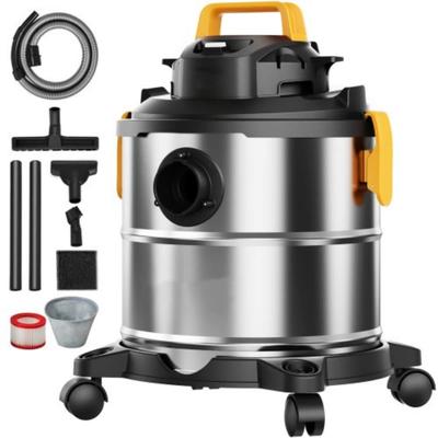 20 Liter 60CFM Wet Dry Shop Vacuum Cleaner with 1200W Power and Stainless-Steel Tank High Suction
