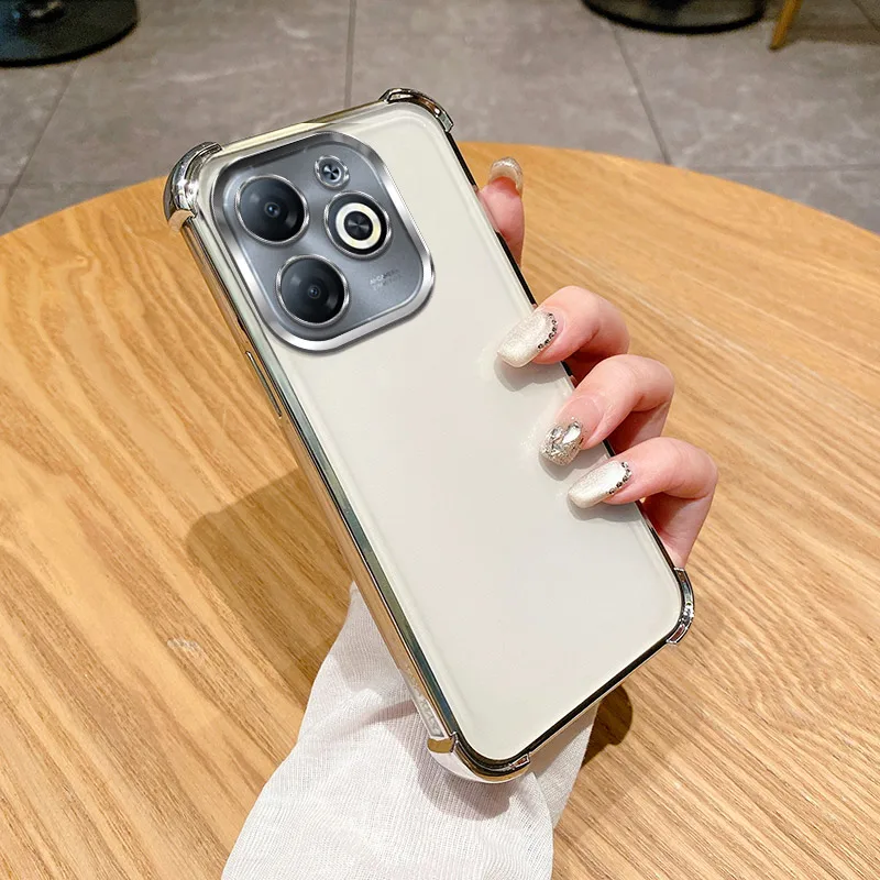 Für Infinix Hot 40 Pro Fall Infinix Hot 40i Telefon Fall Heißer 30i 50i 30 Spielen Vier Ecken Verdickung stoßfest Überzug zurück abdeckung Image