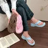 Sommer Leopard Flip-Flops Frauen Hausschuhe Mode Plattform Keile Mit Hohen Absätzen Rutschen Damen Elegante Street Style Schuhe Pantuflas Mujer