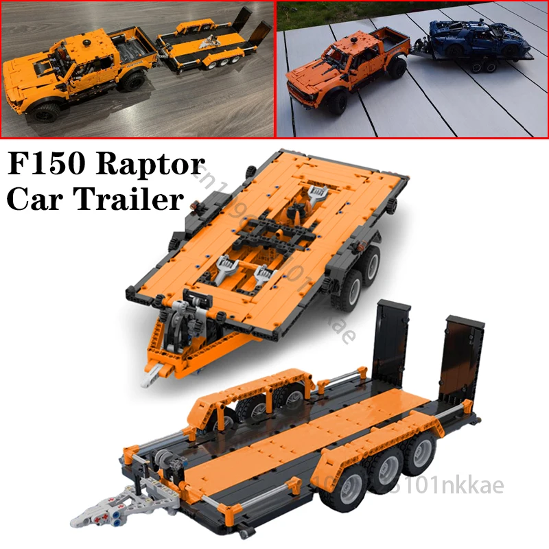 NEUE Technische Pickups F-150 Raptor Trailer Auto Upgrade Version Modell Bausteine DIY MOC 42126 Ziegel Montage Kinder Spielzeug Geschenk Image