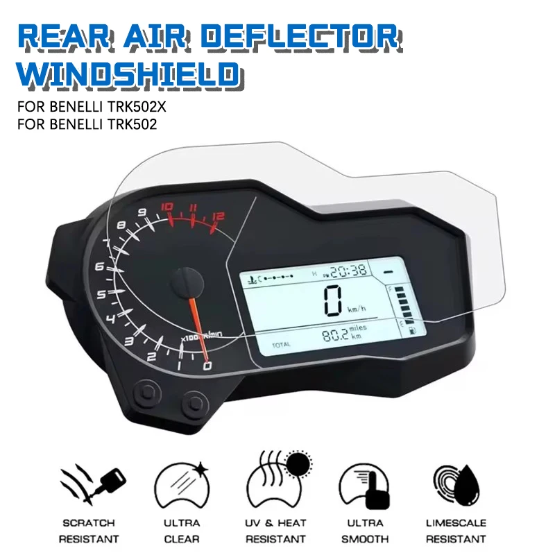 Passend für benelli trk 502 x 502x trk502x trk502 motorrad cluster kratz schutz folie dash board tacho bildschirm aufkleber Image