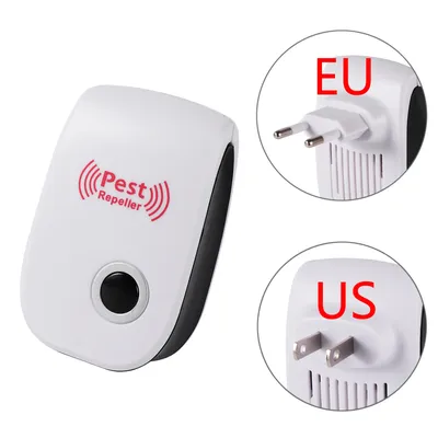 Electronic Ultrasonic Mosquito Repellent Mice Flies Fleas Bed Bugs Cockroaches Ants Spiders Pest Repeller EU/US Plug 1/3/5Pcs