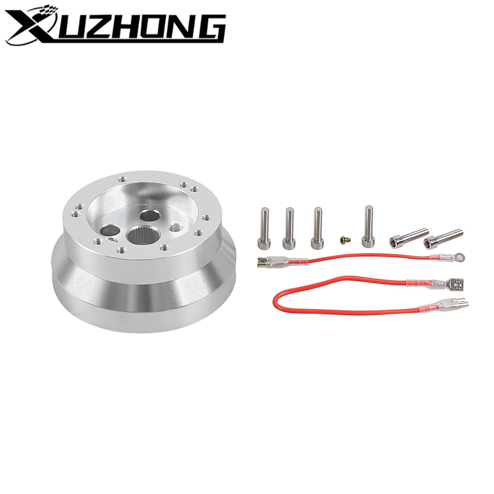 Auto 5- und 6-Loch-Lenkrad, poliertes kurzes Naben-Adapter-Set, Aluminium-Innenraum, passend für Lenkrad-Anschluss für Chevy GM Image