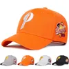 Unisex P Brief Stickerei Baseball Caps Frühling Herbst Outdoor Einstellbare Casual Hüte Papa Hut Sonnenschutz Hut