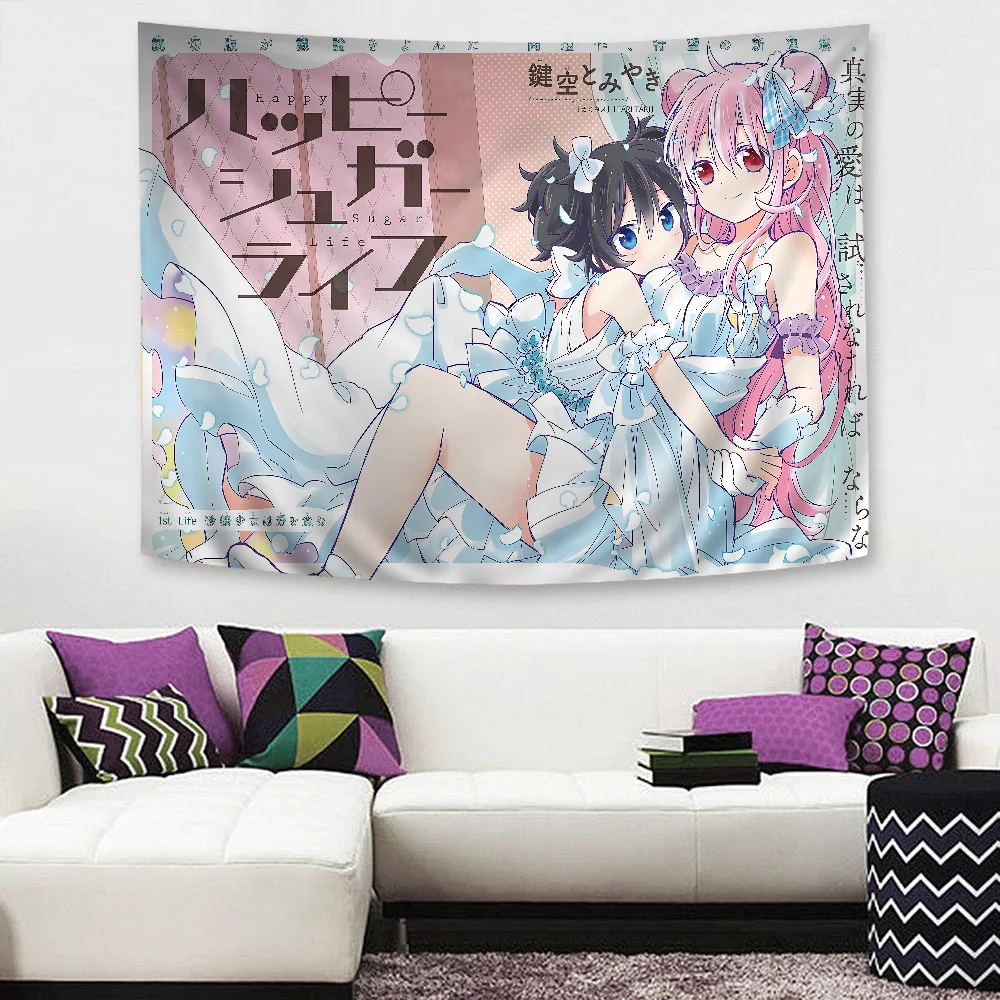 Happy Sugar Life Anime Happy Birthday Banner Hintergrund für Geburtstag Banner Party Hintergrund Dekor Dekorationen Image