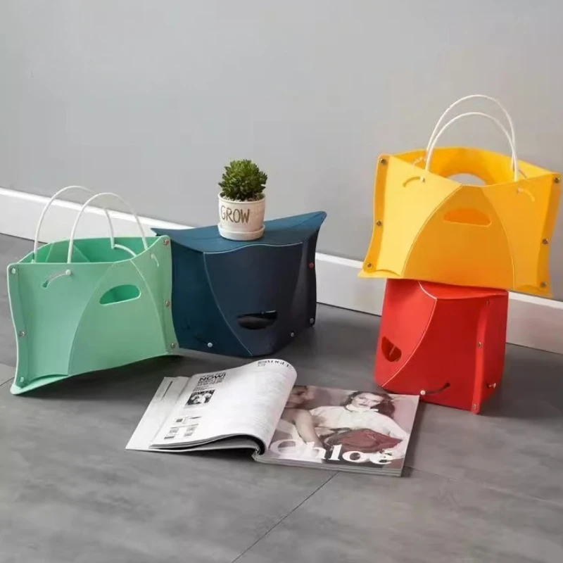 1/2/4PCS Tragbare Klapphocker Lagerung Tasche mit Tragegriff Zwei Benutzer Outdoor Reise Camping Obst korb Klappstuhl