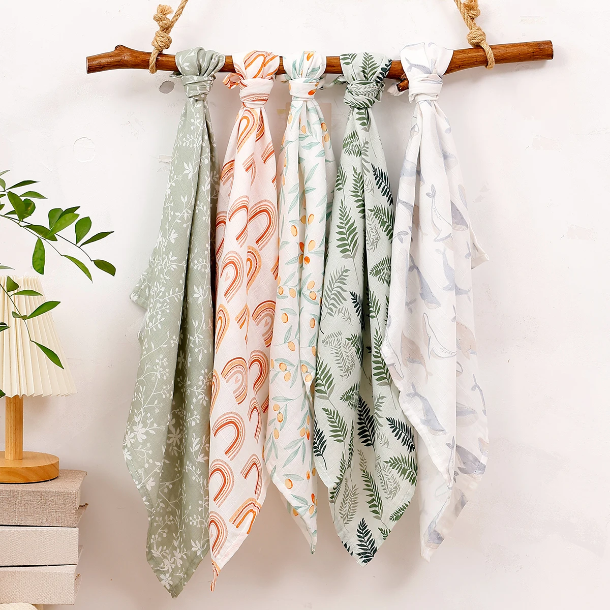 Kangobaby # Mein weiches Leben # Neue 5 stücke Multifunktionale Baby Musselin Lätzchen Neugeborenen Decke Atmungsaktive Kind Schal 60x60 cm Image