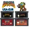GBA Game Cartridge Doom Series Game DOOM Series Cartridge 32-Bit Video Game Console Card DOOM 1 DOOM 2 For GBA GBASP NDSL