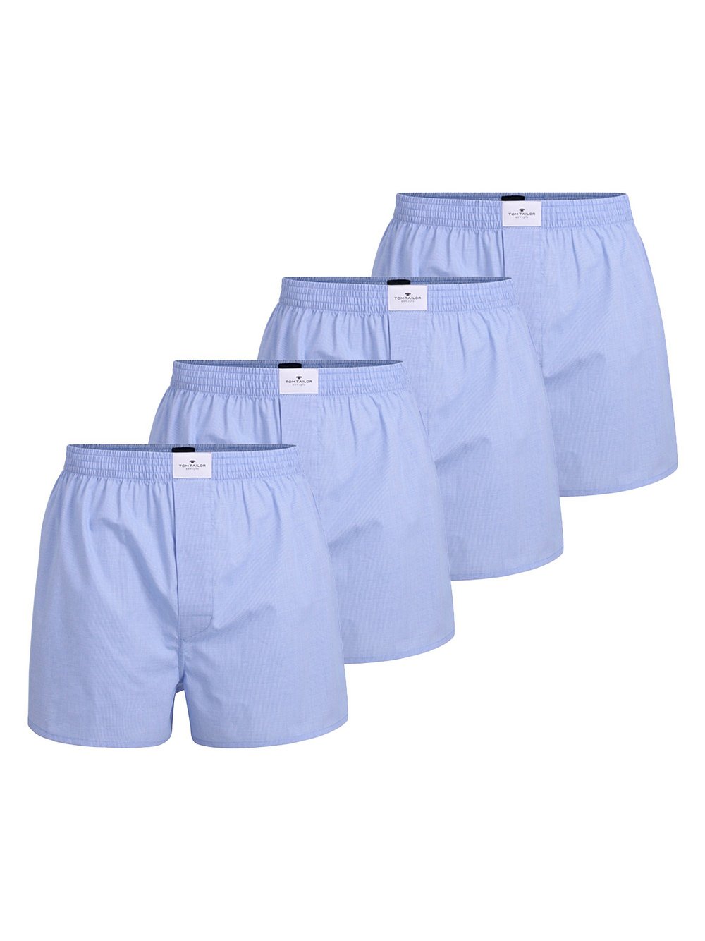 Tom Tailor Web-Boxershorts 4er Pack Herren blau, M Image