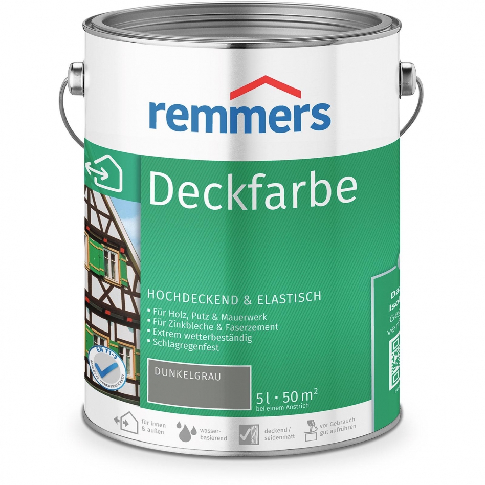 Remmers Deckfarbe dunkelgrau, 5 l Image