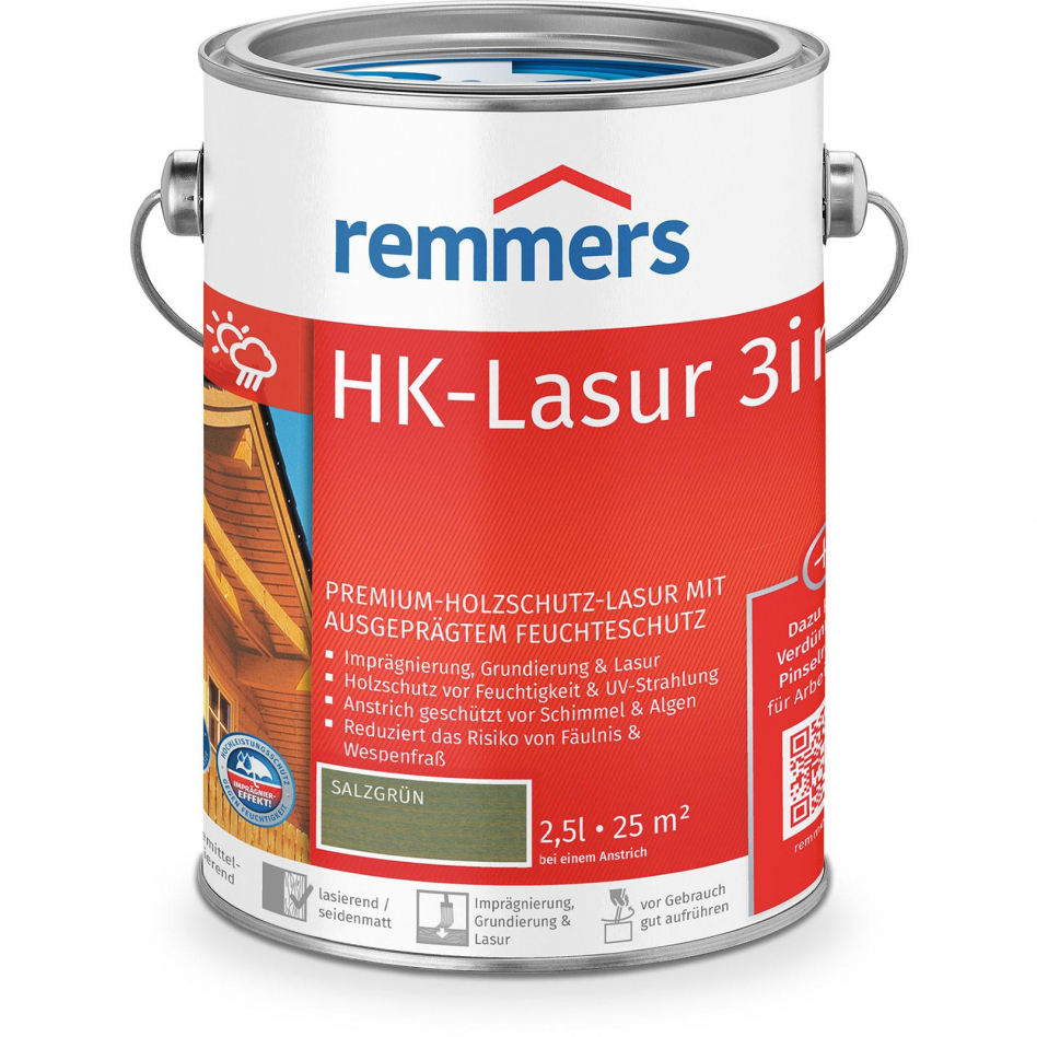 Remmers HK-Lasur 3in1 salzgrün RC-965, 2,5 l Image