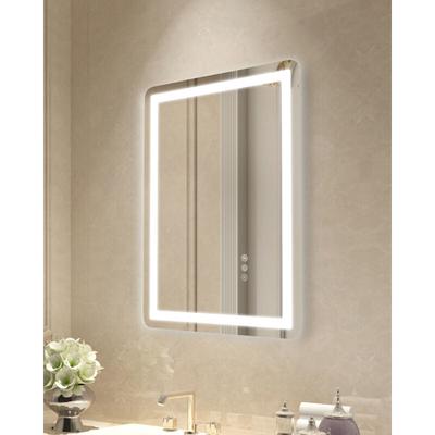 Mophorn - LED-Badezimmerspiegel – 50 x 70 cm, Wandmontage, Front- und Hintergrundbeleuchtung, Image