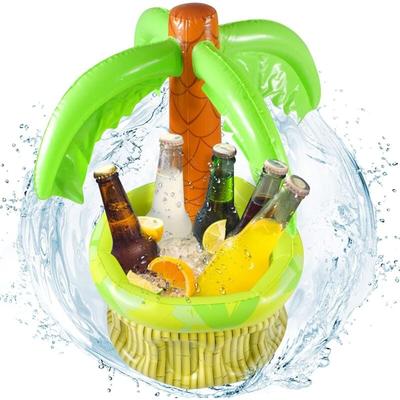 Aufblasbares Spielzeug Kokosnussbaum-Kaktus-Eiskübel-Topf Sommer-Kokosnussbaum-Eiskübel (Color : Image