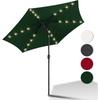 Sonnenschirme mit led Alu Sonnenschutz Gartenschirm um Kippbar Ampelschirme mit kurbel Balkonschirm