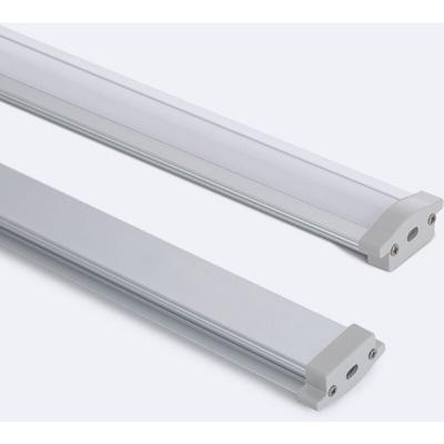 Ledkia - Aluminiumprofil Wasserdicht IP65 Einbau 2m für led Streifen bis zu 8 mm Aluminium 2 m Weiß Image