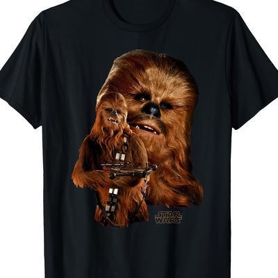 TEMU Star Wars Chewbacca Collage -shirt The Gift For Birthday Gifts Beach Vacation T-shirt 100% Cotton Image