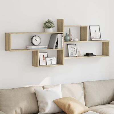 TEMU Wall Shelf Oak 167.5x18x68 Cm Wood Image