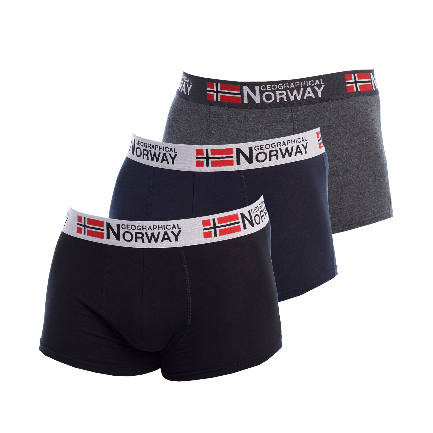 Pack-3 Boxershorts Geographical Norway GN1000 Mann Image