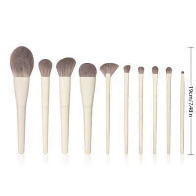 TEMU 10pcs Brush Set Ultra Soft Concealer, Eyeshadow, And Foundation Brushes Image