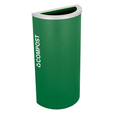 Kaleidoscope Half-Round Compost Container (5216) Each Single Stream Bins