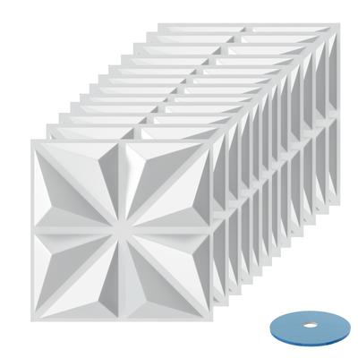 TEMU 50 X 50 Cm 3d Wall Panels, Ceiling Covering, Polystyrene, Wall Covering, Polystyrene, 12pcs Image