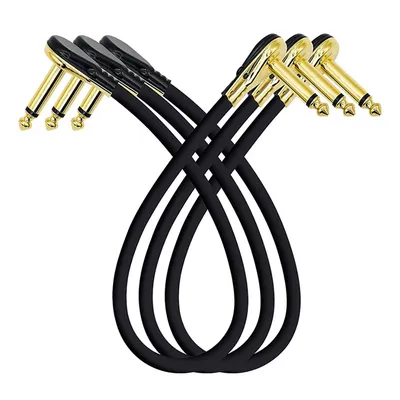 6.35mm Guitar Effects Pedal Cable Guitar Audio Cable 0.3m Low Noise Male to Male Line Pedal High