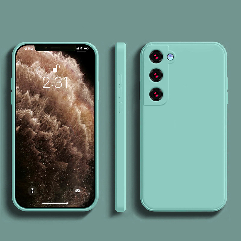 Phone Case For Samsung Galaxy S26 Ultra Plus S25 S24 S23 S22 S21 FE S21 Ultra Plus S20 A13 A12 Liquid Silicone Case Slim Anti-Scratch Soft Edges Solid Colored Silica Gel