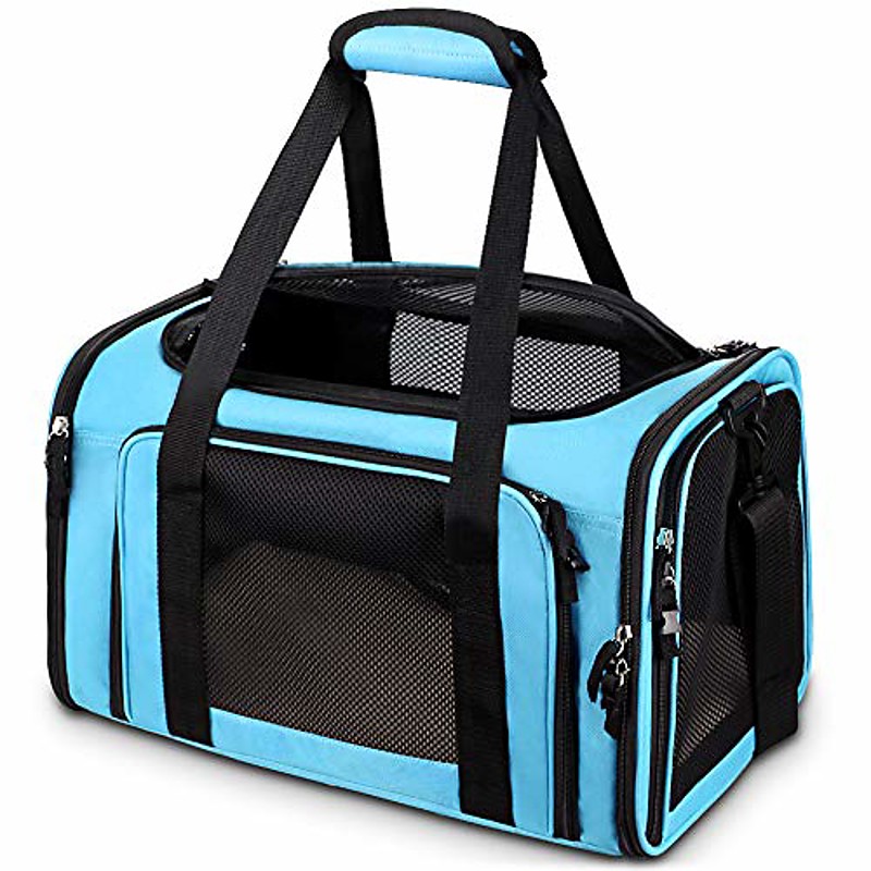 Pet Carrier Airline Approved Pet Carrier Dog Carriers for Small Dogs, Cat Carriers for Medium Cats Small Cats, Small Pet Carrier Small Dog Carrier Airline Approved Dog Cat Pet Travel (50cm34cm34CM)