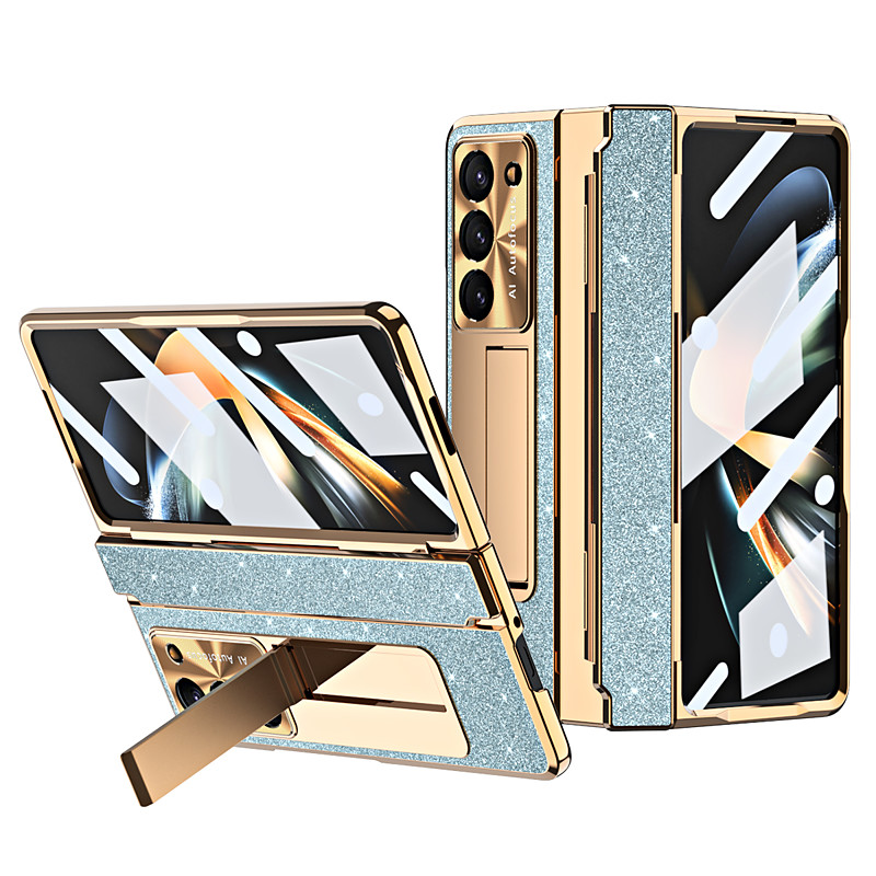 Phone Case For Samsung Galaxy Z Fold 6 Z Fold 5 Z Fold 4 Z Fold 3 With Magsafe with Stand Holder with Screen Protector Support Wireless Charging PC PU Leather