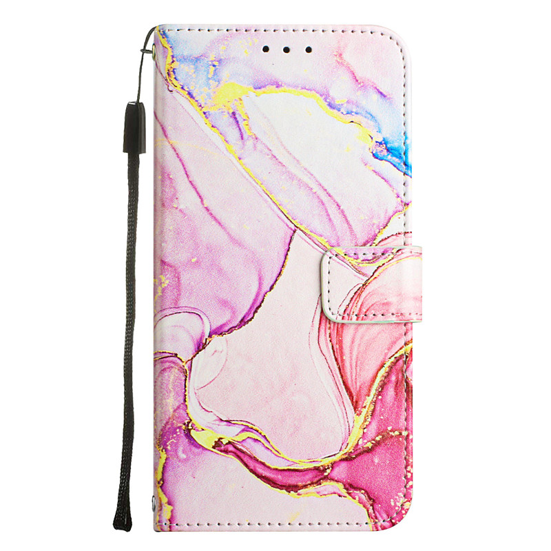 Phone Case For Samsung Galaxy S26 Ultra Plus S25 S24 S23 S22 S23 FE S21 Ultra Plus A54 A33 A23 Wallet Case Full Body Protective Card Slot Holder Stand Shockproof Graphic Marble TPU PU Leather