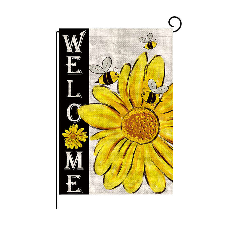 Summer Sunflowers Garden Flag 12 x 18 Inch Yard Patio Flags, Small Garden Flags for Outside, Outdoor Flags, Holiday Garden Flags