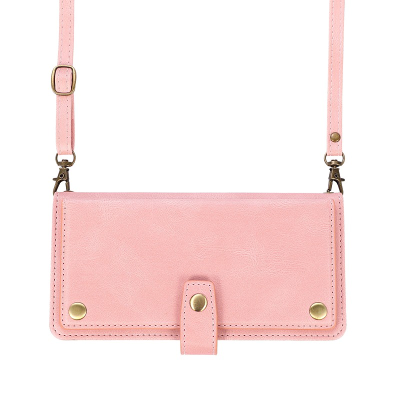 Phone Case For Samsung Galaxy S26 Ultra Plus S25 S24 S23 S22 S21 FE S21 Ultra Plus A34 A12 A32 Handbag Purse Wallet Case with Adjustable Neck Strap with Removable Cross Body Strap with Wrist Strap