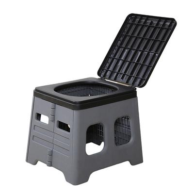 1pc Collapsible Car Toilet with Carrying Bag - Portable Travel Potty for Camping Hiking - Space-Saving Convenient