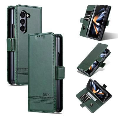 Phone Case For Samsung Galaxy Z Fold 7 Z Fold 6 Z Fold 5 Z Fold 4 Z Fold 3 Wallet Case Full Body Protective Kickstand Card Slot Retro PC PU Leather