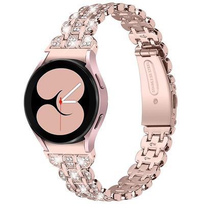 Watch Band for Samsung Watch 7/6/5/4 40/44mm, Galaxy Watch 5 Pro 45mm, Galaxy Watch 4/6 Classic 42/46/43/47mm, Watch 3, Active 2, Gear S2 Alloy Replacement Strap 20mm Wristband