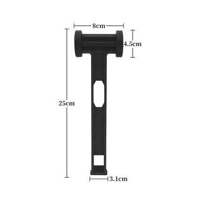 1PC Portable Ultralight Plastic PE Hammer for Outdoor Camping, Canopy, and Tent Ground Stakes